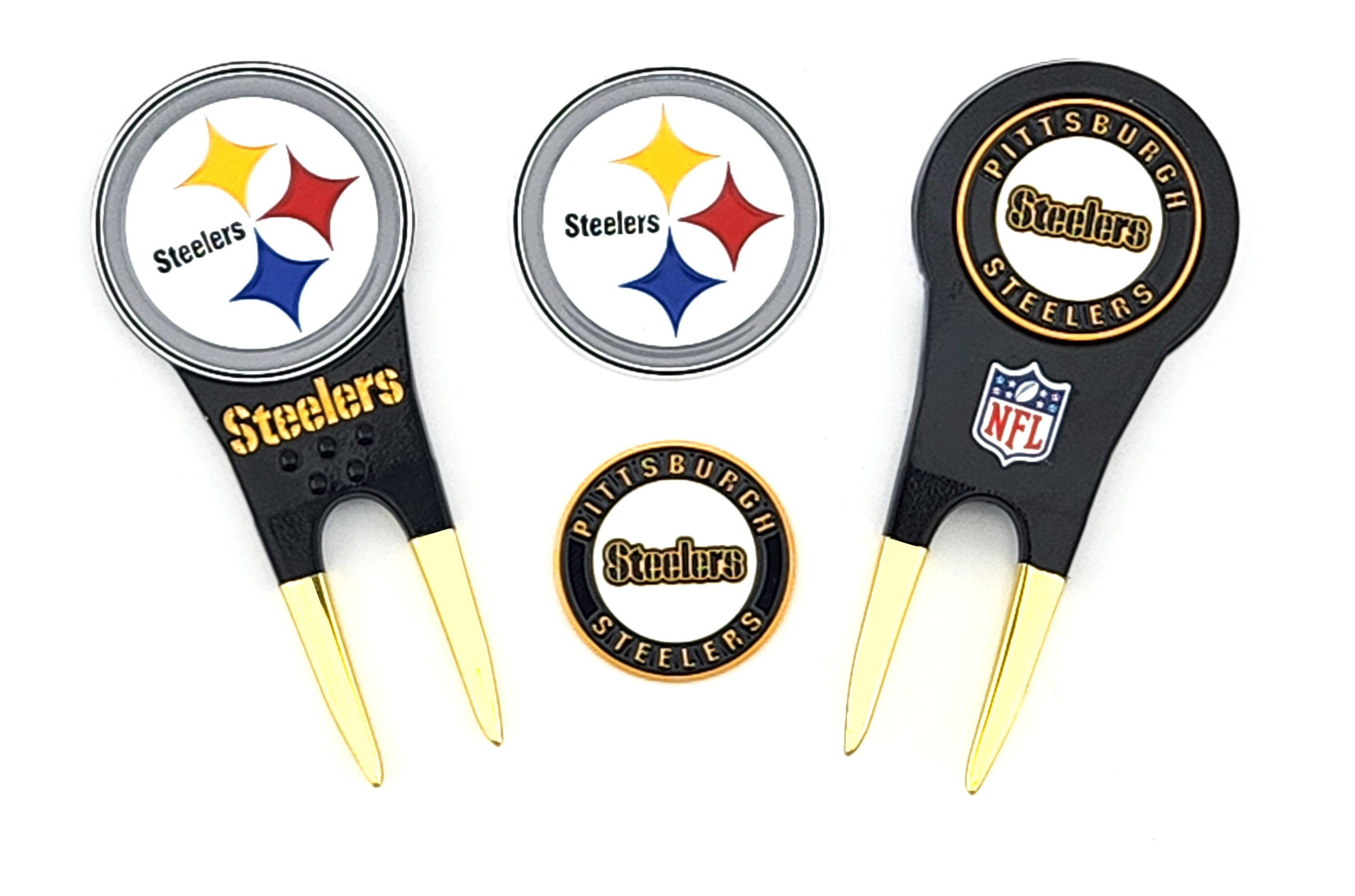 Pittsburgh Steelers 2 Ballmarker Divot Tool – PAC GOLF